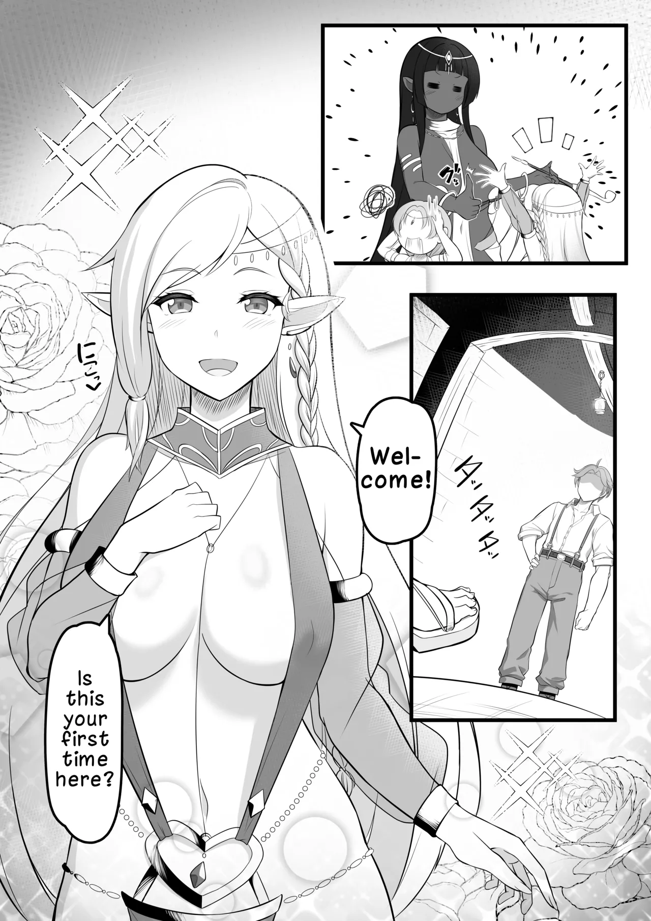 Hentai Manga Comic-The Story of When I Went to a Dancer Brothel and a Beautiful Elf Dancer Milked Me Dry-Read-5
